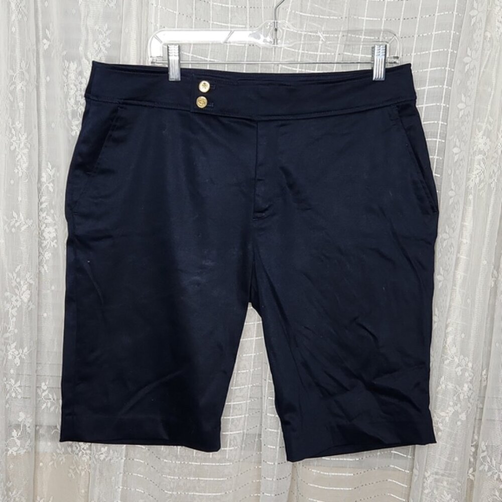 Chaps Navy Blue Bermuda Shorts Women's Sz14